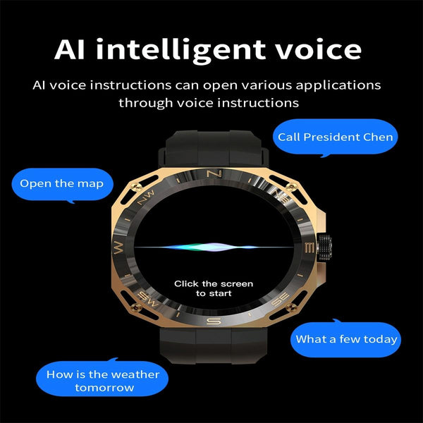 Smart Watch With Heart And Blood Monitoring Colour Screen Black Smart Watches