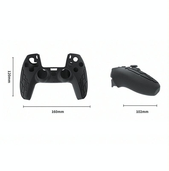 Thickened Non Slip Silicone Case For Ps5 Gamepad Protective Cover White Other Video Game Accessories