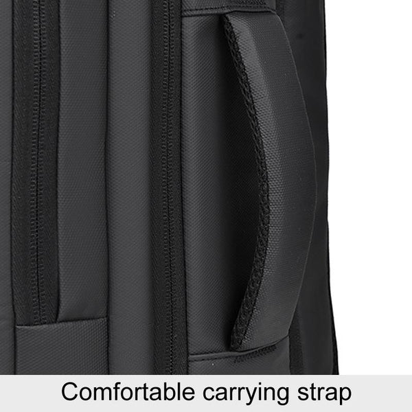 Expandable Double Shoulder Backpack For Business Or Casual Use Black Backpacks