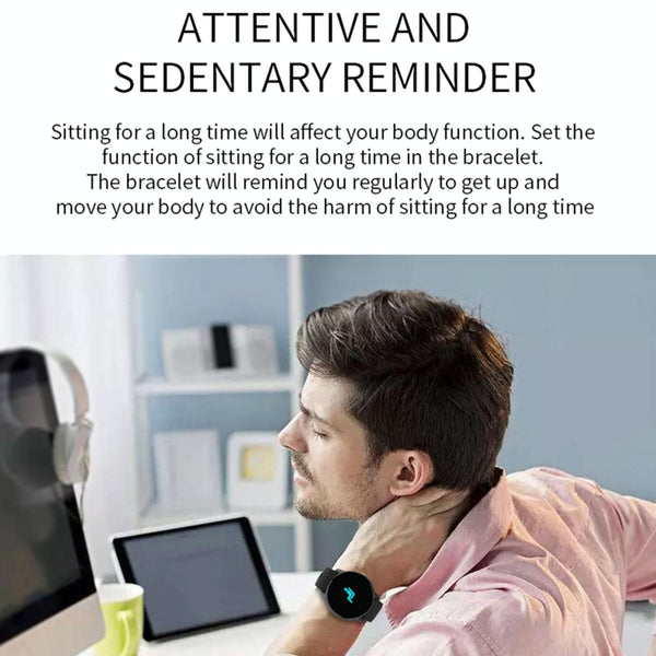 Smart Bracelet With Heart Rate Pedometer And Sleep Monitor Blue Activity Trackers