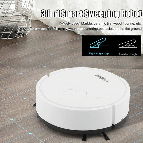 Intelligent 3 1 Mini Sweeping Robot Vacuum Black Vacuum Cleaners
