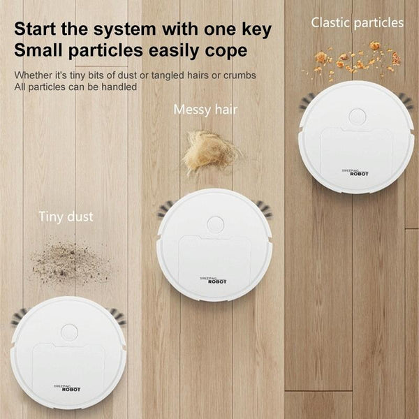 Intelligent 3 1 Mini Sweeping Robot Vacuum Black Vacuum Cleaners