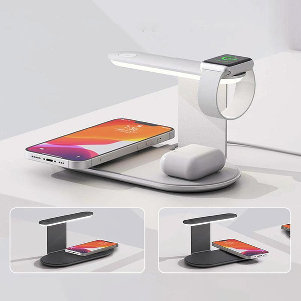 3 In 1 Wireless Charger With Night Light 15W Black Chargers & Cradles