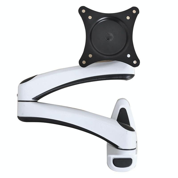 White Dual Section Telescopic Monitor Stand Wall Mounted Monitor Mounts & Stands