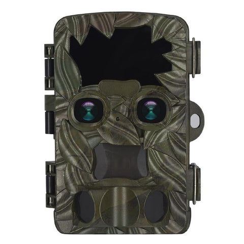Outdoor Camouflage Dual Lens Infrared Camera With 4K Resolution And Night Vision Security Cameras