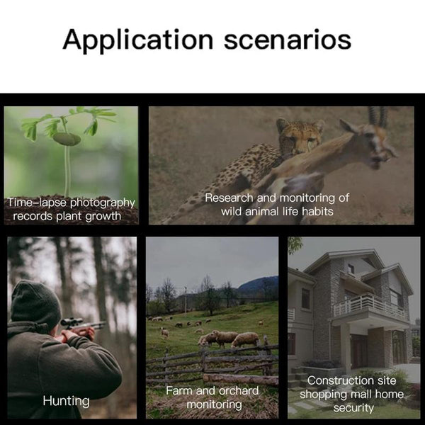 Outdoor Camouflage Dual Lens Infrared Camera With 4K Resolution And Night Vision Security Cameras