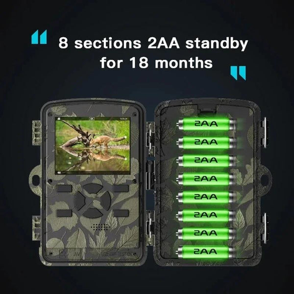 Outdoor Camouflage Dual Lens Infrared Camera With 4K Resolution And Night Vision Security Cameras