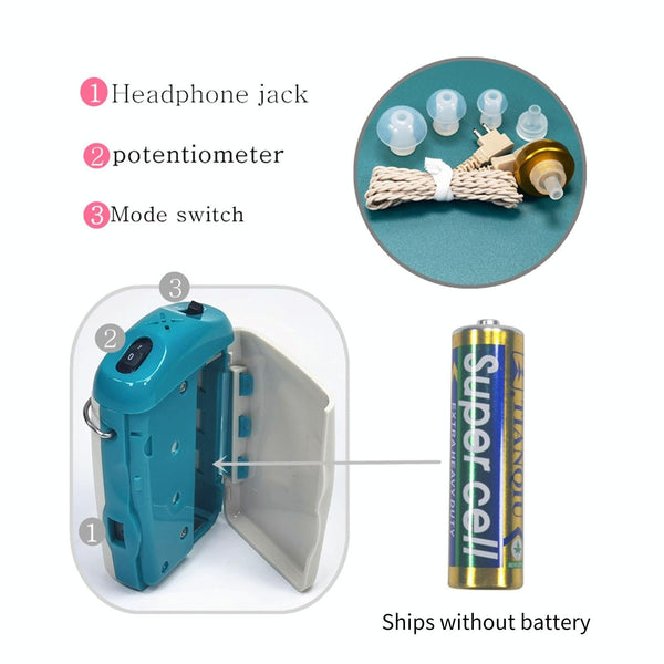 Dc1.5V In Ear Hearing Aid Sound Amplifier White Other Health Care