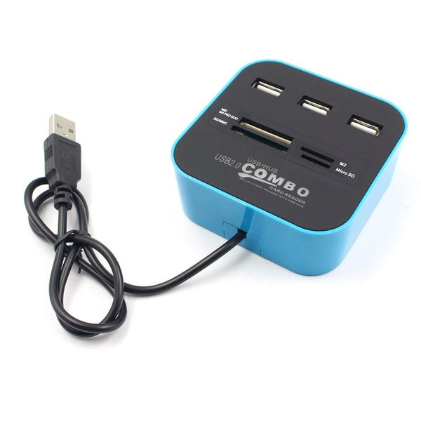 7 Port Usb 2.0 Hub With Built In Card Reader Usb Cables Hubs & Adapters