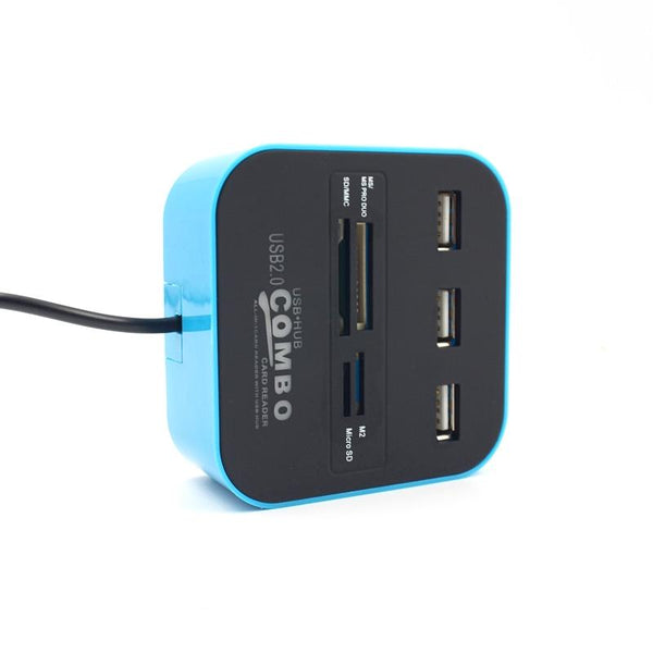 7 Port Usb 2.0 Hub With Built In Card Reader Usb Cables Hubs & Adapters