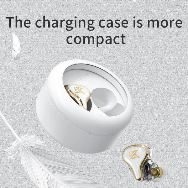 Hybrid Bluetooth 5.2 True Wireless Tws Earphones Kz Sk10 White Earbuds
