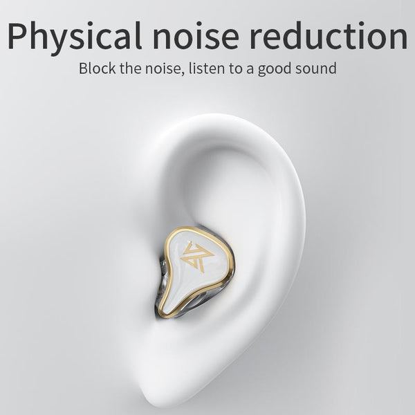 Hybrid Bluetooth 5.2 True Wireless Tws Earphones Kz Sk10 White Earbuds