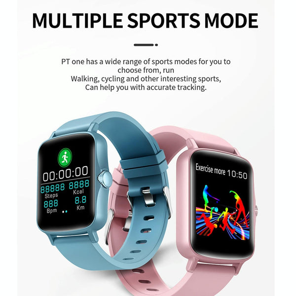 1.44 Inch Ip67 Waterproof Smart Watch With Hd Touch Screen Pink Smart Watches