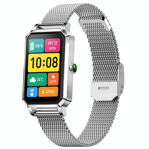 1.13 Inch Women's Smart Watch With Colour Screen & Health Tracking Gold Smart Watches