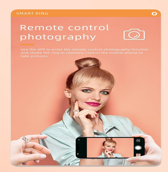 Smart Ring With Heart Rate Blood Oxygen Sleep Monitoring Rose Gold Size 9 Smart Watches