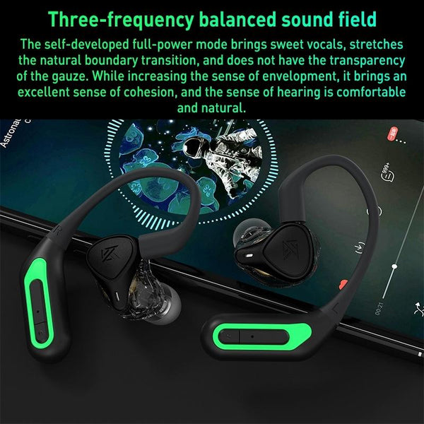 Wireless Bluetooth Headset With Interface Adaptation Black Headsets