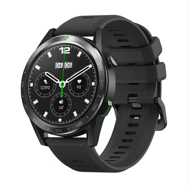 1.39 Inch Screen Voice Calling Smart Watch Support Heart Rate / Blood Pressure Oxygen Midnight Black Smart Watches