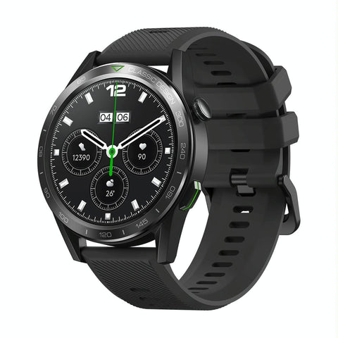 1.39 Inch Screen Voice Calling Smart Watch Support Heart Rate / Blood Pressure Oxygen Midnight Black Smart Watches