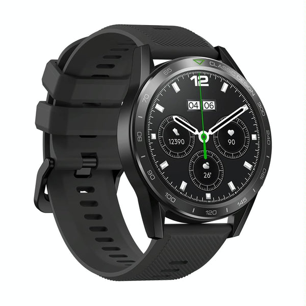 1.39 Inch Screen Voice Calling Smart Watch Support Heart Rate / Blood Pressure Oxygen Midnight Black Smart Watches