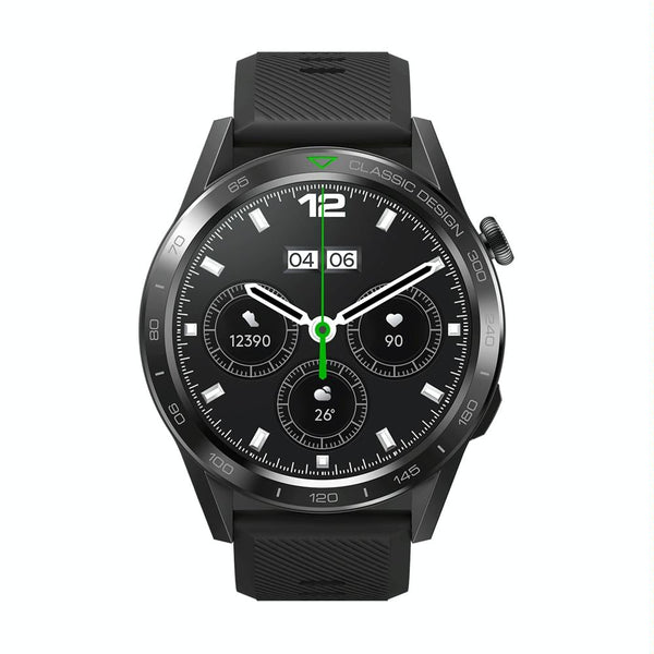 1.39 Inch Screen Voice Calling Smart Watch Support Heart Rate / Blood Pressure Oxygen Midnight Black Smart Watches