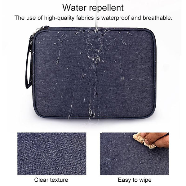 Waterproof Multi Function Storage Bag For Digital Accessories L Navy Blue Storage Bags