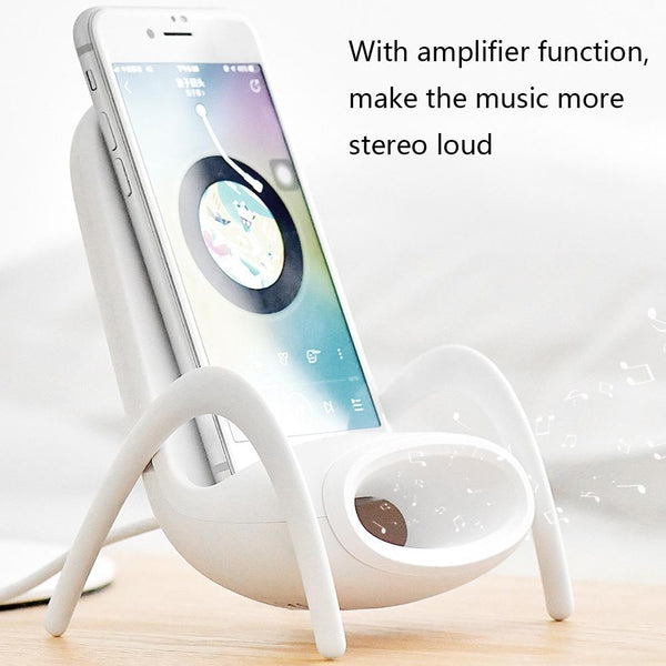 Wireless Charger With Amplifier Chair Shape White Chargers & Cradles