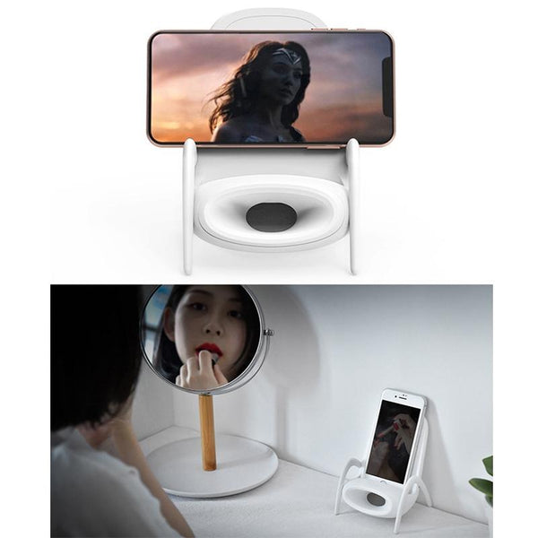 Wireless Charger With Amplifier Chair Shape White Chargers & Cradles