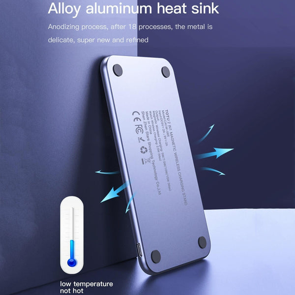 2 In 1 Magnetic Wireless Charger Grey Chargers & Cradles