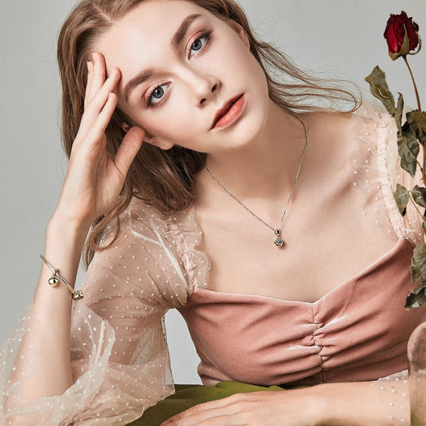 925 Sterling Silver Surprise Love Pendant For Diy Bracelets & Necklaces Pink Charms & Pendants