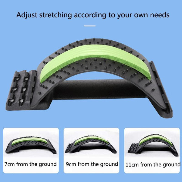 Spine Stretcher For Lumbar Disc Relief Black Blue Massagers