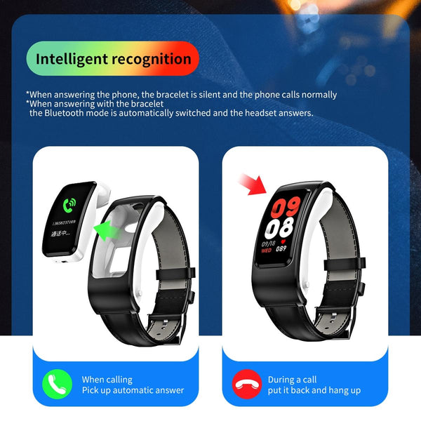 1.08 Inch Waterproof Smart Watch With Bluetooth Call Black Smart Watches