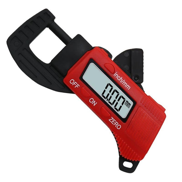 Digital Thickness Gauge For Professional Construction Plastic Red Other Test & Measurement