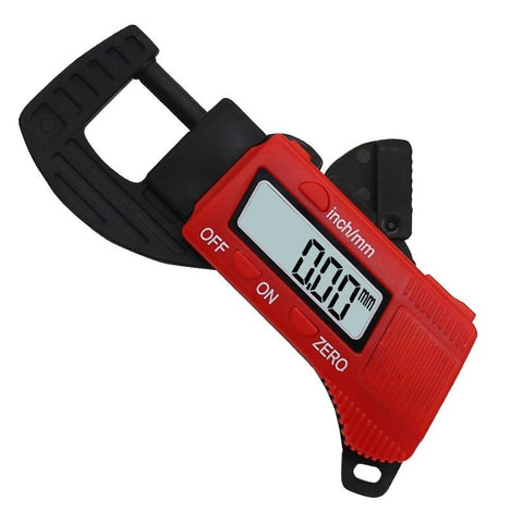 Digital Thickness Gauge For Professional Construction Plastic Red Other Test & Measurement