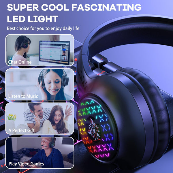 Rgb Gaming Headset With Usb + 3.5Mm Headsets