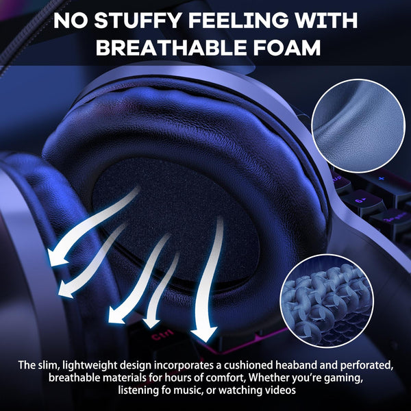Rgb Gaming Headset With Usb + 3.5Mm Headsets