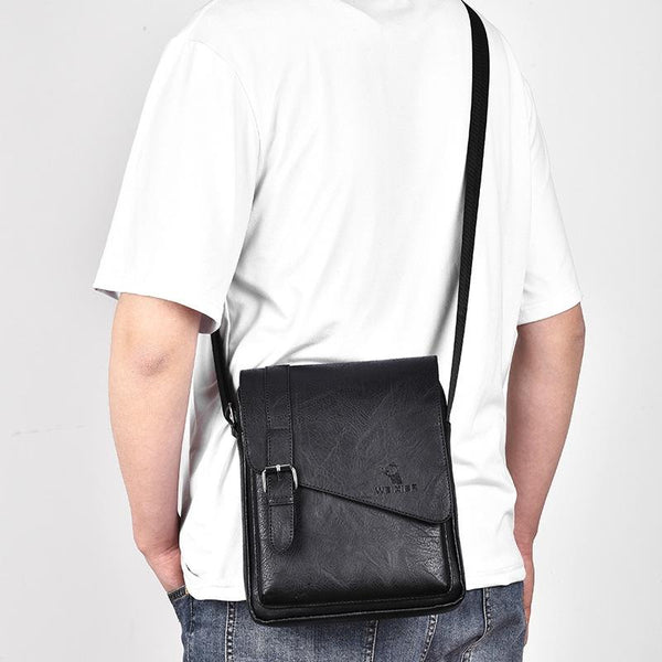 Retro Crossbody Messenger Bag Large Capacity Black Bags