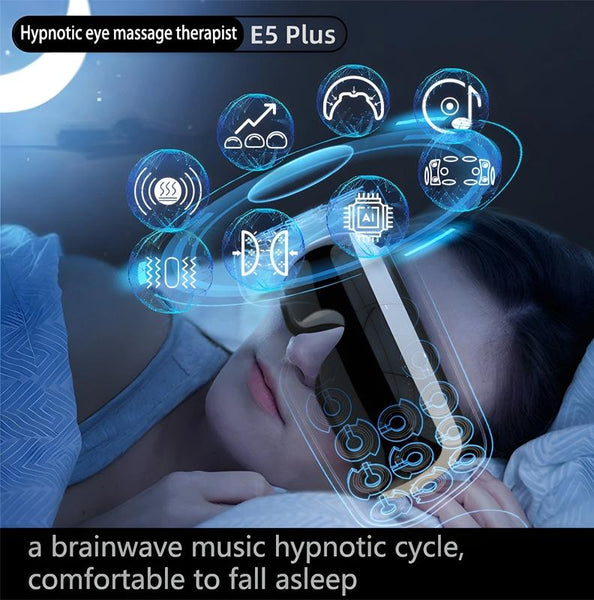 Eye Massager With Hot Compress Black Massagers