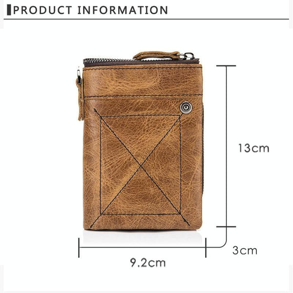 Detachable Rfid Leather Wallet Anti Theft Wallets