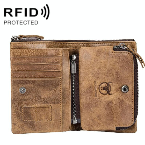 Detachable Rfid Leather Wallet Anti Theft Wallets