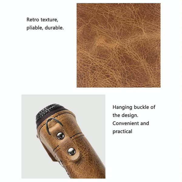 Detachable Rfid Leather Wallet Anti Theft Wallets