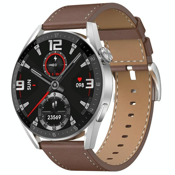 Smart Leather Watch With Colour Screen Black Smart Watches