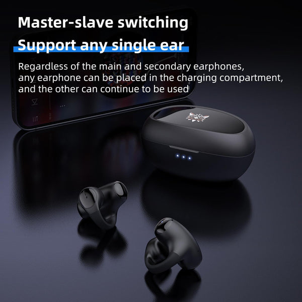Wireless Bluetooth Earphone Mounted T306 Black Earbuds