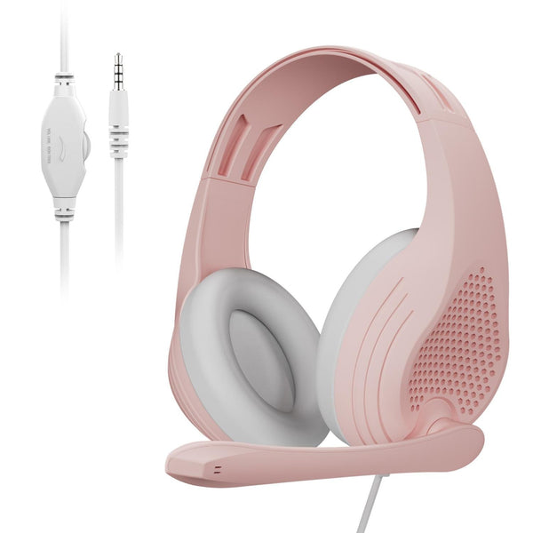 Gaming Headset With Mic 3.5Mm Port Rose Gold Headsets