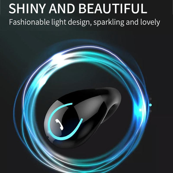 Yx08 Ultra Light Ear Hook Stereo Wireless V5.0 Bluetooth Earphones Black Earbuds