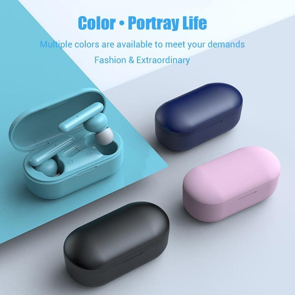 Mini Touch Control Tws Wireless Earphones With Mic & Charger Box Black Chargers & Cradles