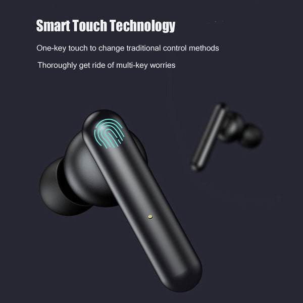 Mini Touch Control Tws Wireless Earphones With Mic & Charger Box Black Chargers & Cradles