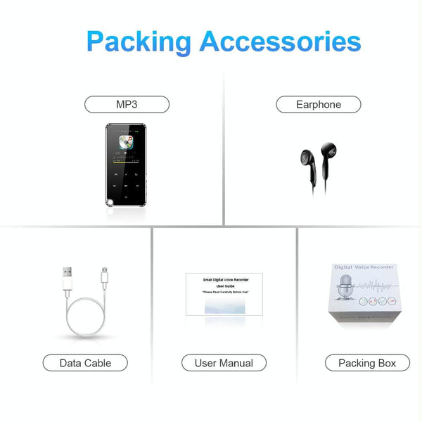 Bluetooth Mp3 Player 4Gb Capacity Black Ipods & Mp3 Players