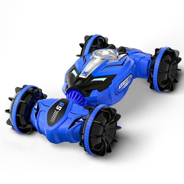 Double Sided 2.4G Rc Amphibious Car 4Wd Green Rc Model Vehicles