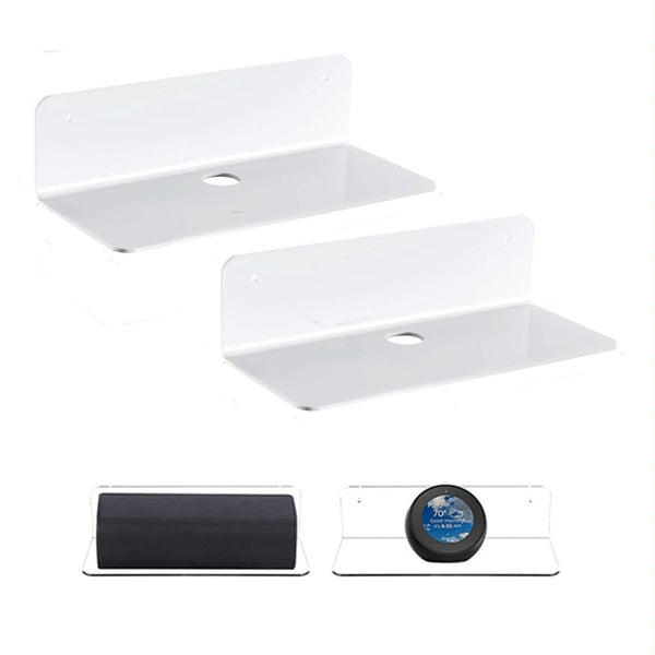 Set Of 2 Wall Mounts For Speakers And Surveillance Cameras Transparent Speaker Mounts & Stands