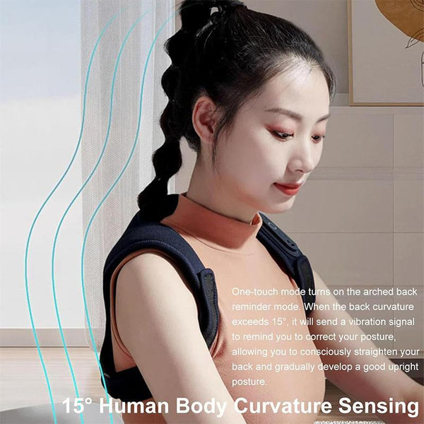 Electric Shoulder Neck Massage Belt Back Correction Belt Navy Blue Massagers